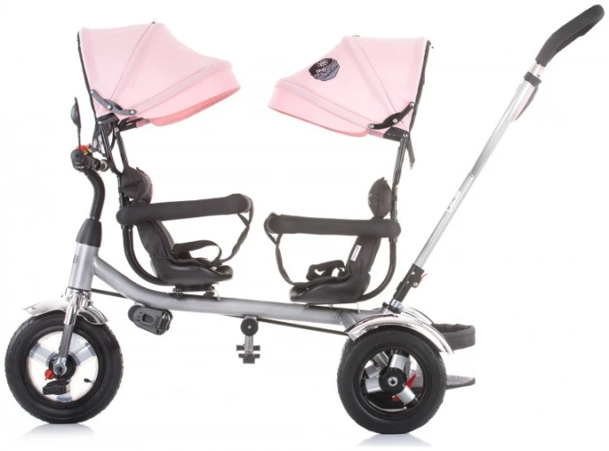 Велосипед трёхколёсный для двойни Chipolino 2Play Peony Pink купить в Кишиневе