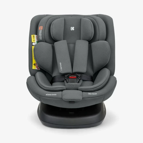 Автокресло 40-150 см (i-Size) Isofix KikkaBoo i-Defend Grey, поворотное 360 купить в Кишиневе