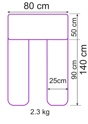 Pernă pentru gravide PernaMea forma-T cu față de pernă Buline Mov, 140 cm cumpăra în Chișinau