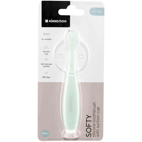 Детская зубная щётка KikkaBoo Softy Mint (6+ месяцев) купить в Кишиневе