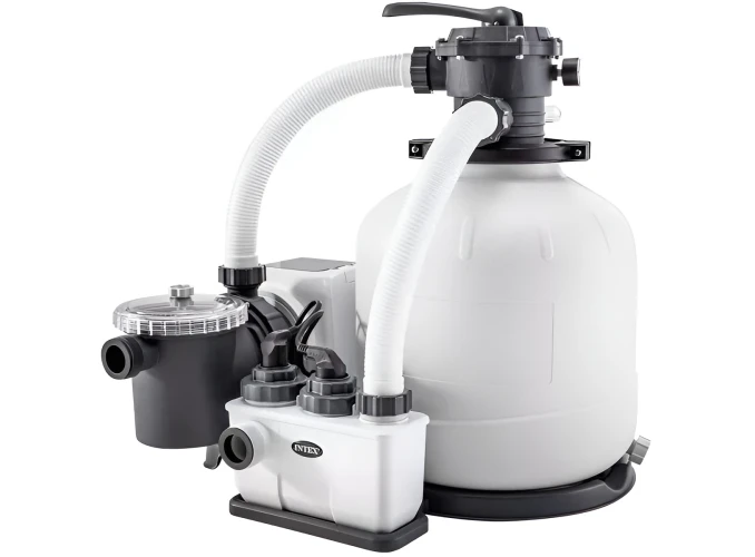 Pompă de filtrare cu nisip și generator de clor Intex Krystal Clear QX2100 White, 7900 l/h cumpăra în Chișinau