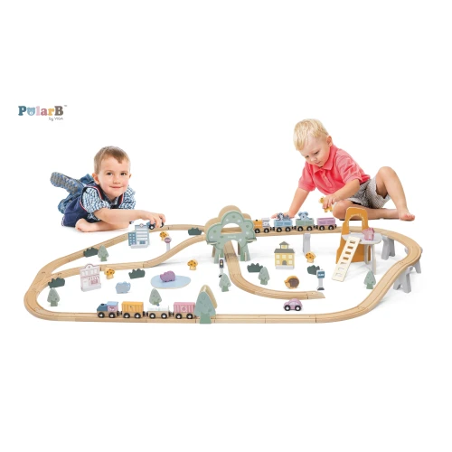 Set construcție Viga Train Set, 90 elemente cumpăra în Chișinau