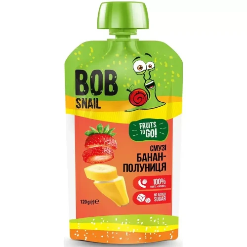 Piure Bob Snail banana-capsuna (3 ani+), 120 g cumpăra în Chișinau