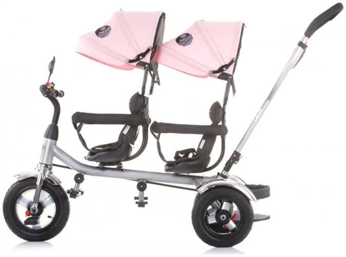 Велосипед трёхколёсный для двойни Chipolino 2Play Peony Pink купить в Кишиневе