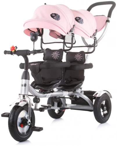 Велосипед трёхколёсный для двойни Chipolino 2Play Peony Pink купить в Кишиневе