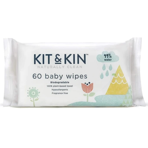 Влажные салфетки Kit&Kin Naturally Clean, 600 шт. купить в Кишиневе