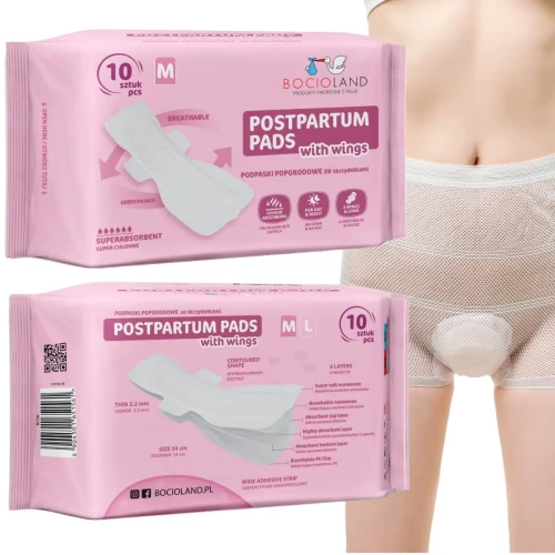 Послеродовые прокладки Bocioland Superabsorbent M, 10 шт. купить в Кишиневе