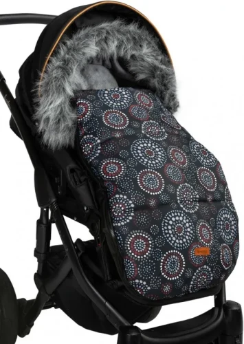 Husa de iarna pentru carucior Sensillo Rosettes Black 100x45 cm cumpăra în Chișinau