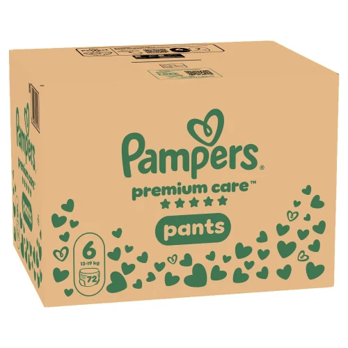 Подгузники-трусики Pampers Premium Care Pants BOX №6 (13-19 кг), 72 шт. купить в Кишиневе