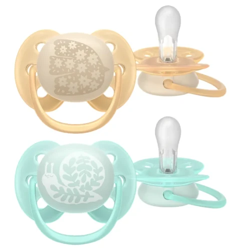 Ортодонтические силиконовые соски Philips Avent Ultra Start Firebird & Snail (0-6 мес.), 2 шт. купить в Кишиневе