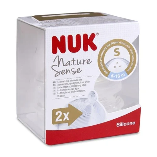 Соска силиконовая NUK Nature медленный поток 6-18 мес  купить в Кишиневе