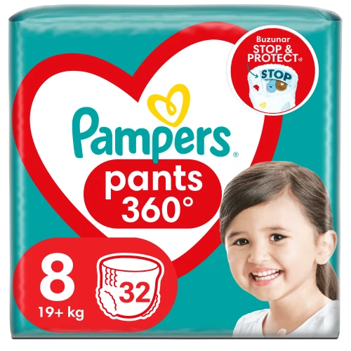Подгузники-трусики Pampers Pants 8 (19+ кг), 32 шт. купить в Кишиневе
