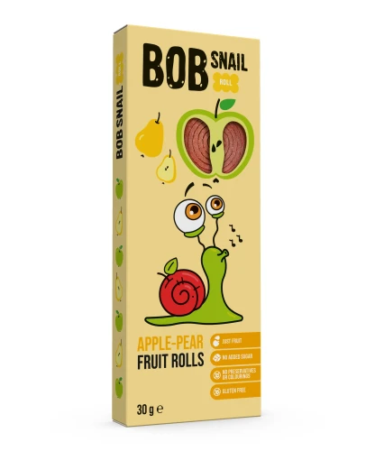 Bomboane naturale Bob Snail Mere-Pere (6 luni+), 30 gr cumpăra în Chișinau