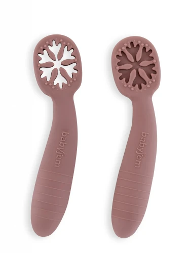 Ложечка двойная BabyJem My First Spoon Mocha купить в Кишиневе