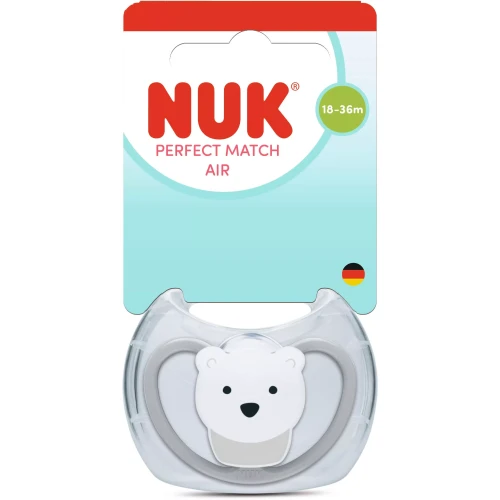Пустышка ортодонтическая силиконовая NUK Perfect Match Air в асс., 18-36 мес купить в Кишиневе