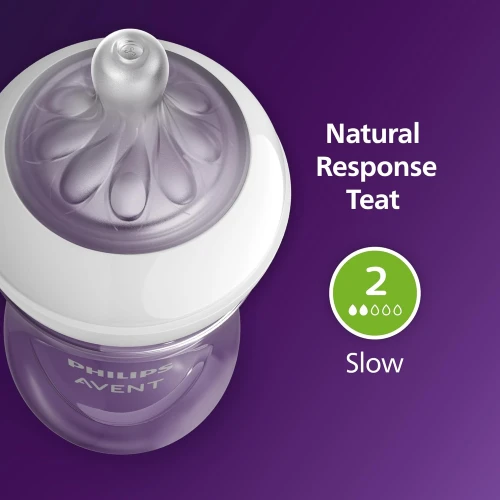 Набор бутылочек для кормления из полипропилена Philips Avent Natural Response AirFree, 125 мл, 2 шт. купить в Кишиневе