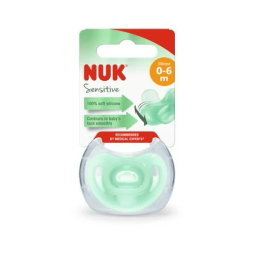 Пустышка ортодонтическая силиконовая NUK Sensitive 0-6 мес купить в Кишиневе