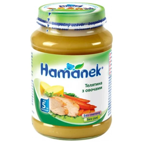 Piure Hamanek  Vitel cu legume (5 luni+), 190 gr cumpăra în Chișinau