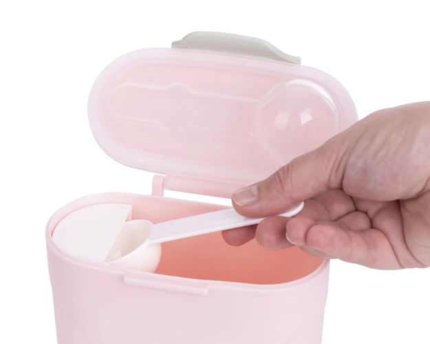 Дозатор для сухого молока с ложечкой KikkaBoo Pink, 160 г купить в Кишиневе