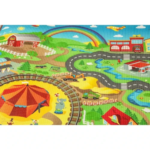 Covoraş pentru copii U-grow UMAT-161210 Multicoloured, 160×120×1 cm cumpăra în Chișinau