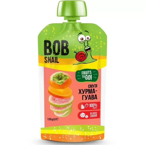 Piure Bob Snail kaki-guava (3 ani+), 120 g cumpăra în Chișinau