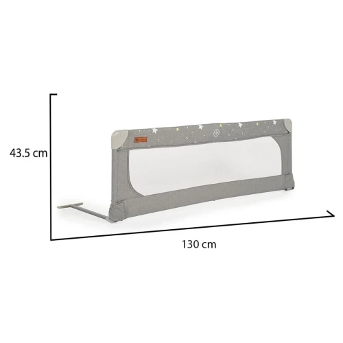 Bariera de protectie pentru pat Moni Linen Gray, 130 cm cumpăra în Chișinau