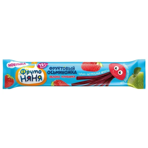 Bucăți de fructe ФрутоНяня Caracatiță Mere-Căpșune (12 luni+), 16 gr cumpăra în Chișinau