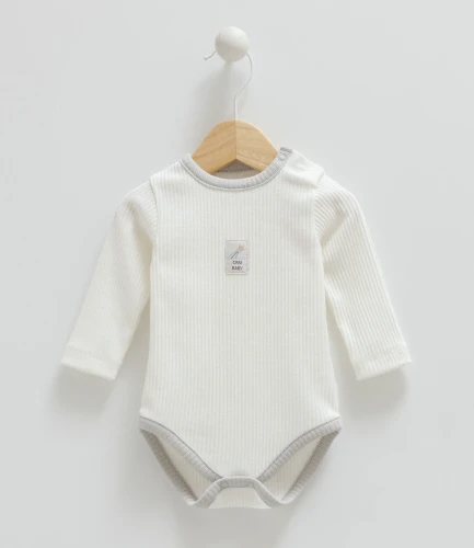 Body cu mânecă lungă Caramell Happy Boy Grey, 2 buc. (0L) cumpăra în Chișinau