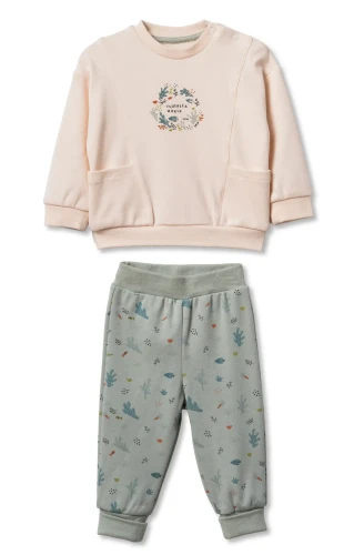 Set din 2 piese BabyCosy Ecru & Green (6-9L) cumpăra în Chișinau