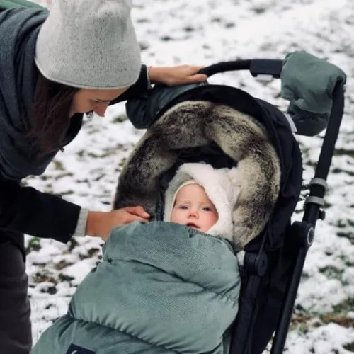 Plic pentru carucior La Millou Baby Velvet Collection Khaki cumpăra în Chișinau