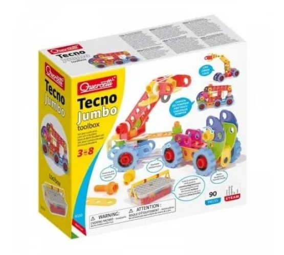 Set construcție Quercetti Techno Jumbo Toolbox, 90 elemente cumpăra în Chișinau