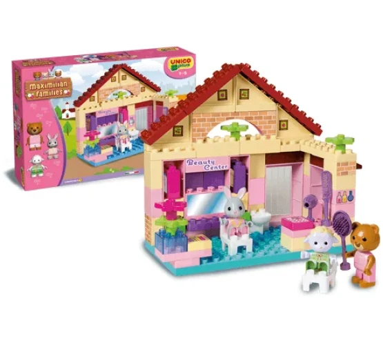 Set construcție Androni Giocattoli Salon de frumusețe, 80 elemente cumpăra în Chișinau