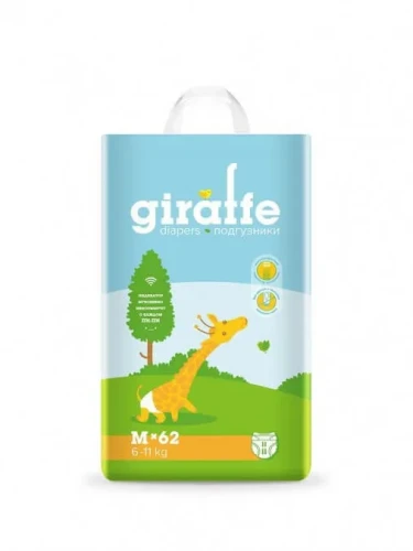 Scutece 6-11 kg Lovular Giraffe M, 62 buc cumpăra în Chișinau