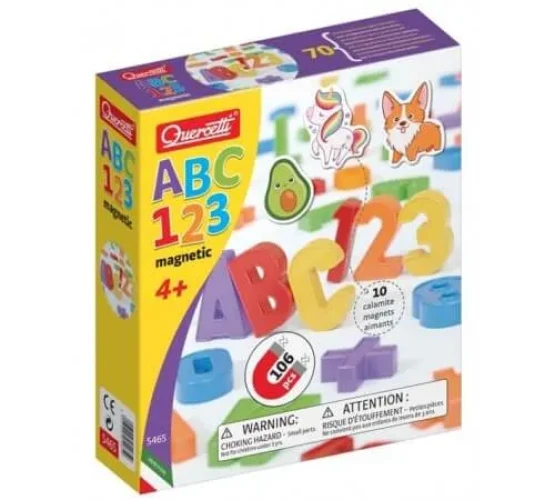 Set de numere și litere magnetice Quercetti ABC +123 cumpăra în Chișinau
