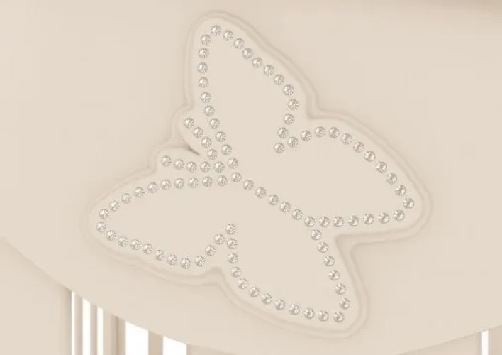 Детская кроватка на маятнике с ящиком Gandylyan Джулия белая купить в Кишиневе