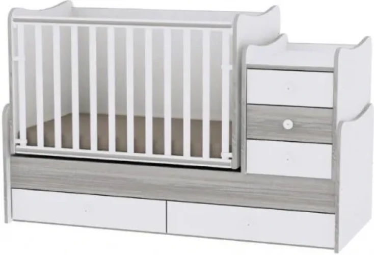 Patut transformabil Lorelli Maxi Plus New White Artwood cumpăra în Chișinau