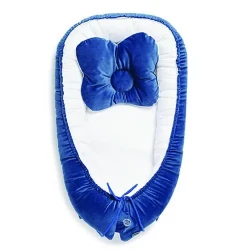 Кокон-гнездоTwins Velvet Dark Blue купить в Кишиневе. Фото 1