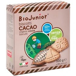 Biscuiti din grau spelt BioJunior cu cacao (10 luni+), 100 gr cumpăra în Chișinau. Foto 1