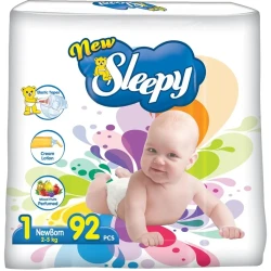 Scutece Sleepy New Jumbo Newborn 1 (2-5 kg), 92 buc. cumpăra în Chișinau. Foto 1