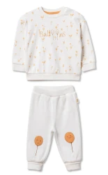 Комплект из 2 штук BabyCosy Ivory & Orange (6-9М) купить в Кишиневе. Фото 1