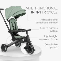Трёхколёсный велосипед Kikkaboo 8in1 Trix 2 Mint купить в Кишиневе. Фото 6