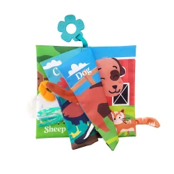 Carte educationala Kikkaboo Cloth book with teether Farm Tails cumpăra în Chișinau. Foto 2