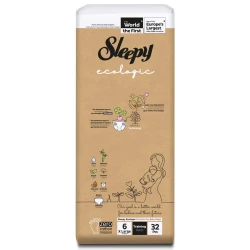 Scutece-chiloței Sleepy Ecologic Double XLarge 6 (15-27 kg), 32 buc. cumpăra în Chișinau. Foto 1
