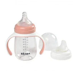 Biberon de învatare 2in1 Beaba 4 luni+ 210 ml Roz cumpăra în Chișinau