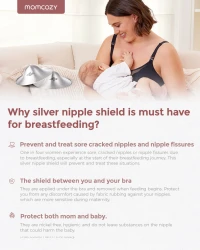 Накладки на грудь Momcozy Silver, 45 мм, 2 шт. купить в Кишиневе. Фото 5