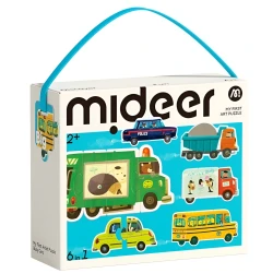 Puzzle educativ Mideer Busy Cars, 22 elemente cumpăra în Chișinau. Foto 1