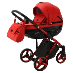 Коляска 2/1 Adamex Chantal Special Edition Red Black купить в Кишиневе