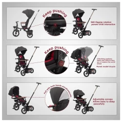 Трёхколёсный велосипед Epid Ultra Grey купить в Кишиневе. Фото 3