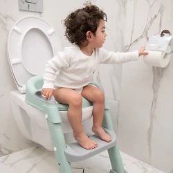 Colac pentru WC copii cu scară Kikkaboo Lea Mint, 12 luni + cumpăra în Chișinau. Foto 7