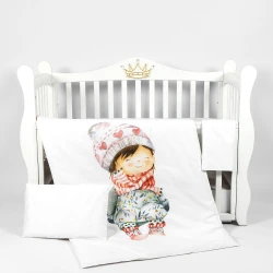 Lenjerie de pătuț PernaMea Premium Little Girl (3 piese), 120x60 cm cumpăra în Chișinau. Foto 1